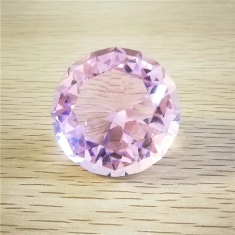 10pcs 40mm Pink Crystal Diamonds Paperweight decorative glass diamonds
