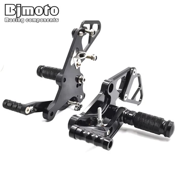 

BJMOTO MT/FZ 07 Motorcycle CNC Aluminum Adjustable Rearset Foot Pegs Base Rear Set For Yamaha MT07 FZ07 2014 2015 2016 2017