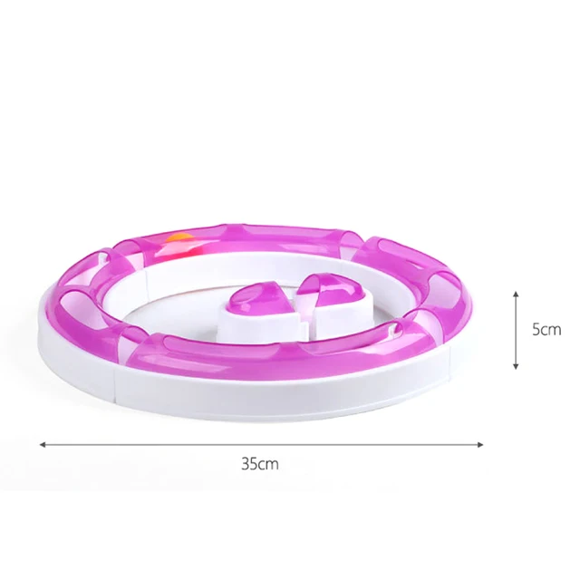 New adjustable Pet Cat Toy Track Ball free Combination Interactive Cat Track Ball