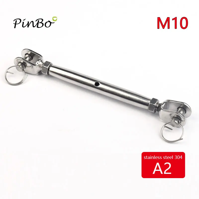 

1pcs 4pcs+ discount 10%M10 Stainless Steel 304 Jaw/Jaw Turnbuckle Tensioner