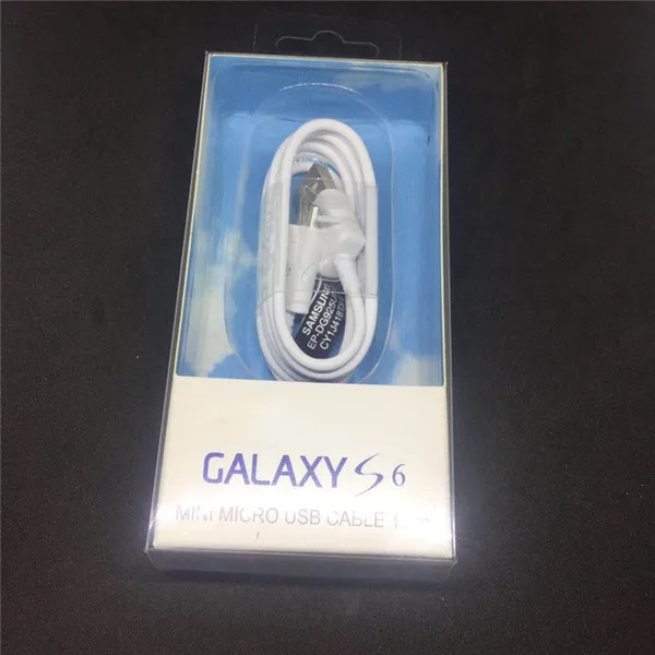 

50Pcs 100% Original 1.2m Micro USB Fast Charger Cable Data Sync fast charging for Samsung Galaxy S6 7 Note 4 5 Edge S4 with box