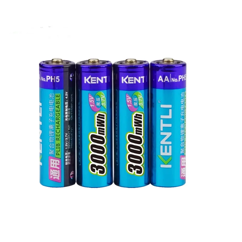 KENTLI 32 шт./лот стабильное напряжение 3000mWh aa батареи 1,5 В аккумуляторная батарея полимерная литий-ионная батарея для камеры и т. Д