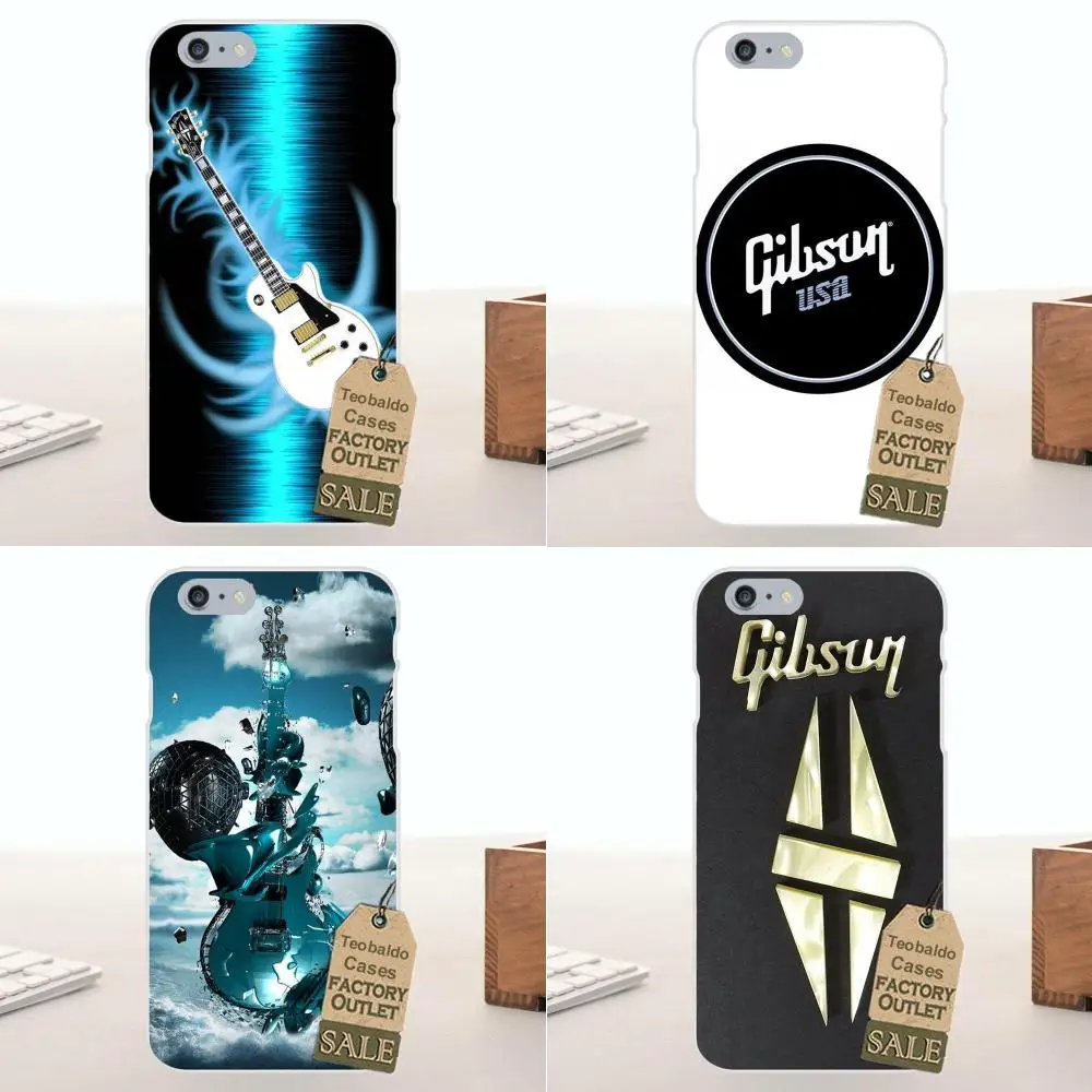 Gibson Guitar Music Acoustic Soft TPU Cell Phone Case For Apple iPhone