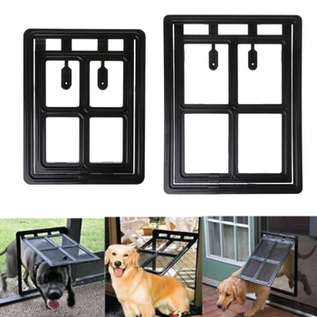 

Screen Door Window Pet Dog Cat Security Auto Lock Flap Window Plastic Tunnel
