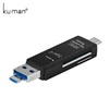 Kuman 2.0 OTG Card Reader USB MicroUSB TypeC Interface with Micro SD TF SD Card Slot Flash Memory Card Reader for Phone Y210 ► Photo 3/6
