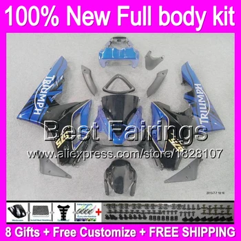 

Blue black Fairing Body For TRIUMPH Daytona 675 12-13 12 13 B630 Daytona675 2012 2013 +decal Body NEW Blue black