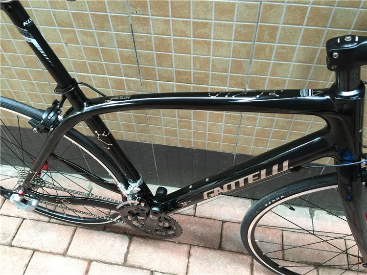 Flash Deal Kalosse 2*9S  carbon road bicycle  Hot selling  carbon  fiber road bike   47/50/52/54/56cm   bikes  frame  18 speed 2