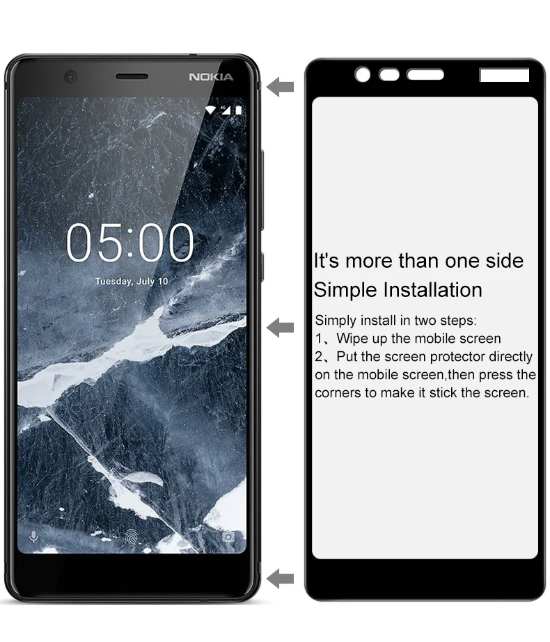 IMAK полная защита для Nokia 5,1 закаленное стекло Nokia 3,1 протектор экрана Nokia2.1 полное покрытие для Nokia 2,1 стекло Nokia5.1