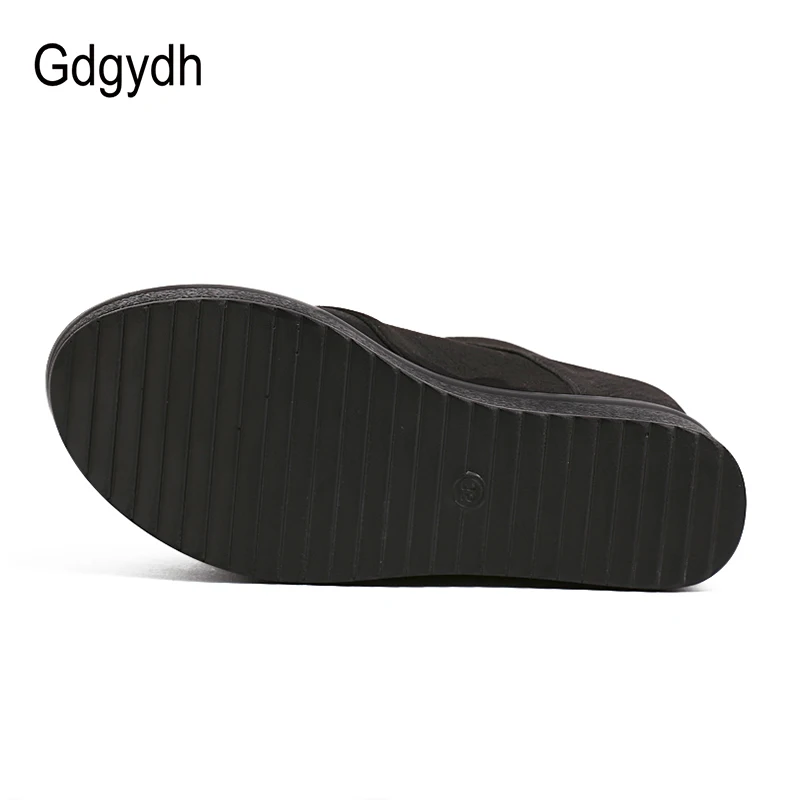 Gdgydh/женские ботинки из флока на платформе сезон лето Модные осенние ботильоны