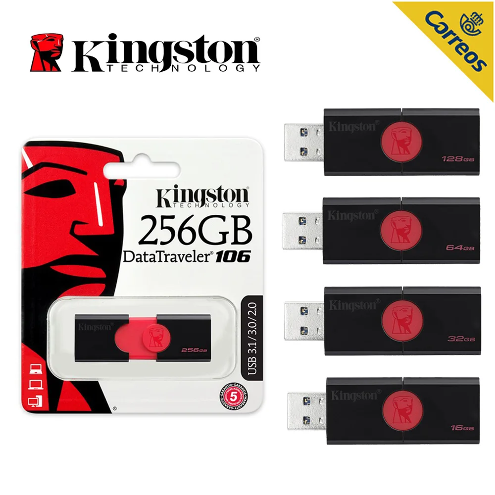 

Hot Original Kingston Flash Disk 256GB,128GB,64GB,32GB,16GB USB 3.0 Flash Drivers Kingston Technology DataTraveler for Laptop PC