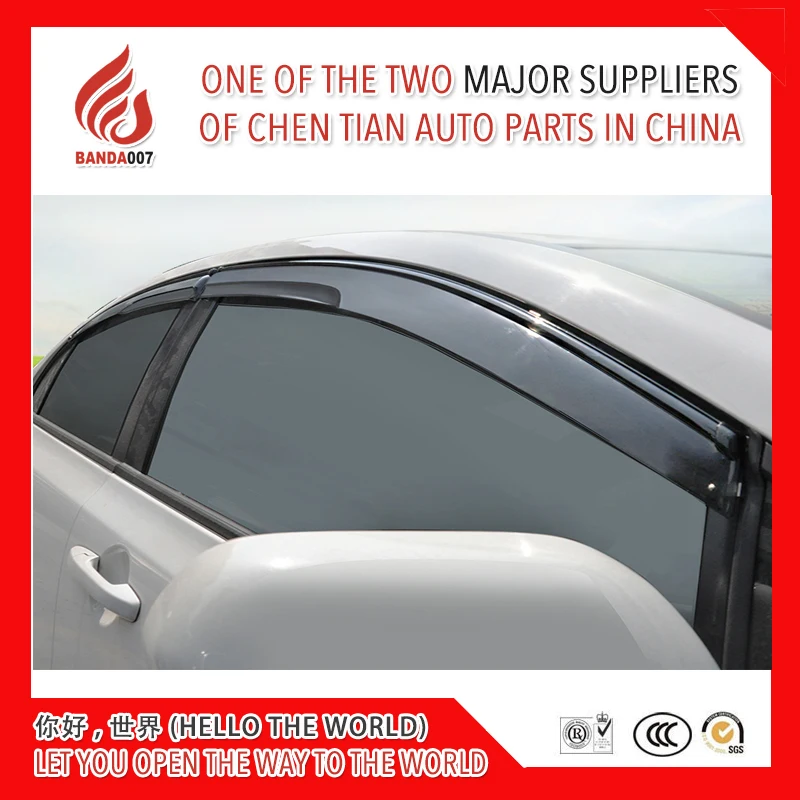 

4 Piece Injection molding trim vent shade rain sun wind deflector window visor for CIVIC 2006-2011 2012-2015 2016-2018