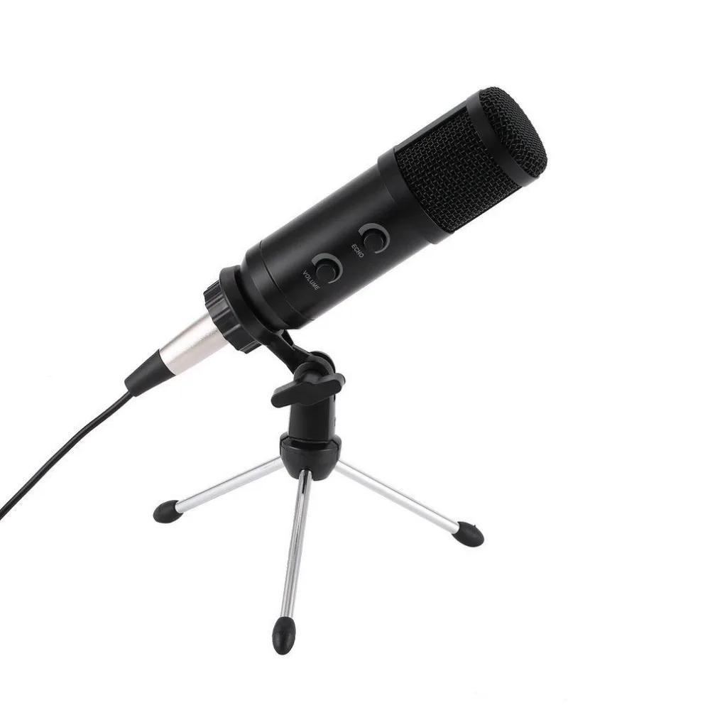 USB Microfono MK-F600TL Studio A Condensatore Professional Microfono con cavo Con Il Basamento для караоке