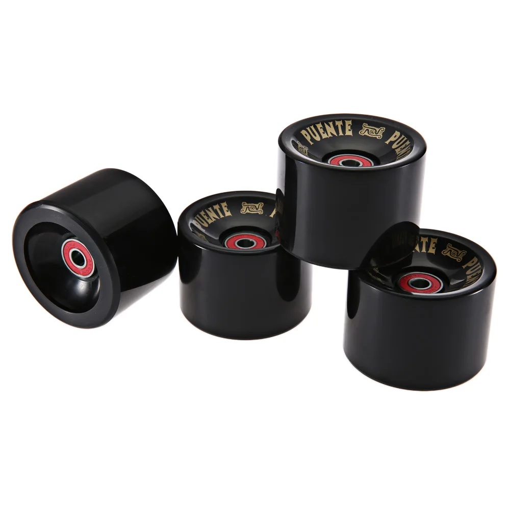 PUENTEHighQuality4pcsset70x51mmCruiserSkateboardWheelsDurablePUWheelsLongboardCruiserWheelswithABEC9Bearings