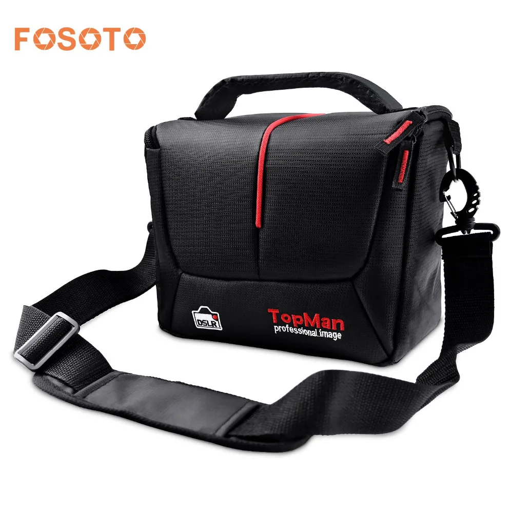 Kopen Fosoto DSLR Camera Tas Digitale fotografie Foto Video Schouder Case Cover Nylon Zakken Voor Dslr Sony Canon Nikon D700 D300 d200