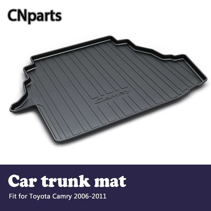 

CNparts 1Set Car Cargo Liner rear trunk mat For Toyota Camry XV40 2006 2007 2008 2009 2010 2011 Boot Anti-slip mat Accessories