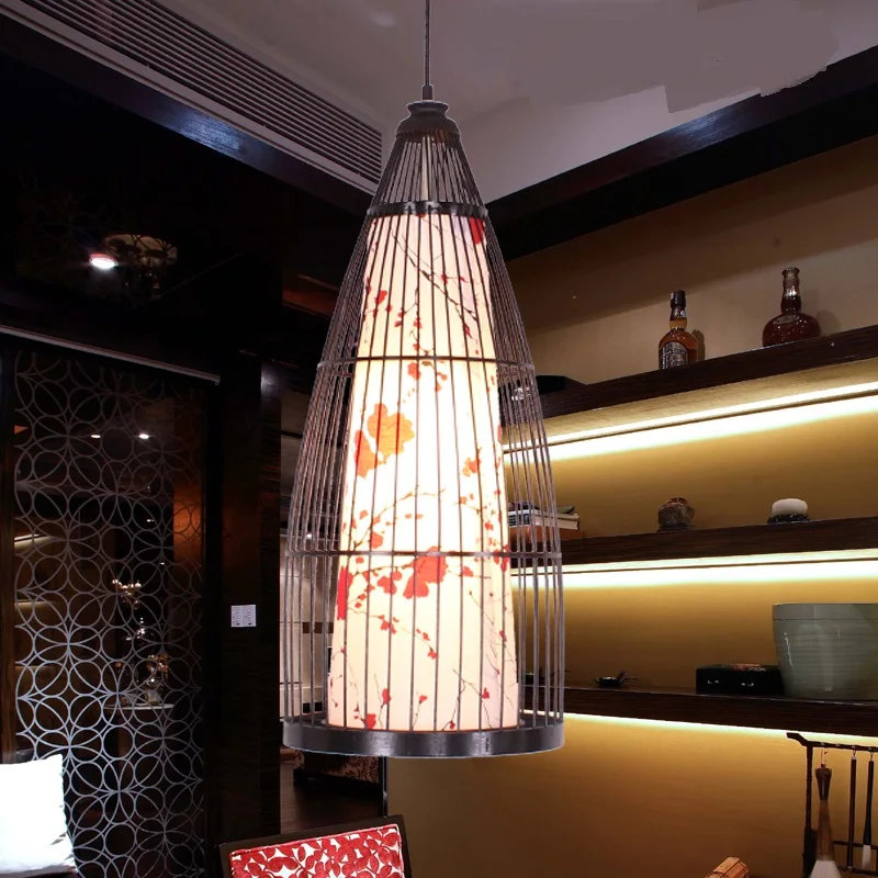 

Modern Chinese bamboo bamboo Pendant Lights lamp southeast dining room bedroom study creative lighting lamps LU808152