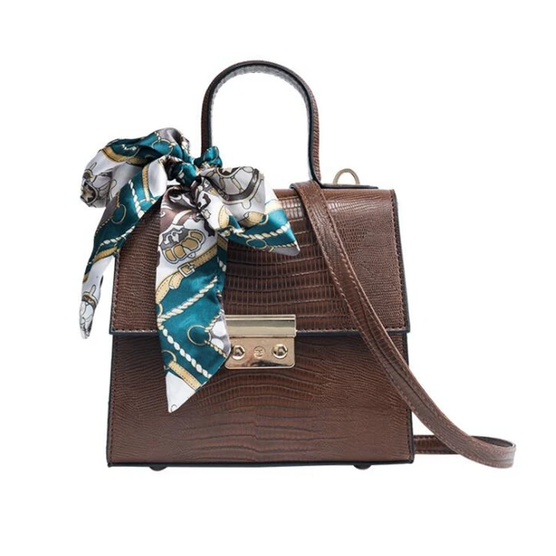 

Fashion Women's Designer Handbag Bow Portable Square bag Quality PU Leather Women bag Lock Tote Shoulder Crossbody Bag F334