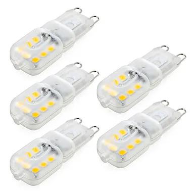 

4W G9 LED Bi-pin Lights 14 SMD 2835 300-360 lm Warm White / Cool White AC 220-240 V 360 Degree corn led (5PCS)