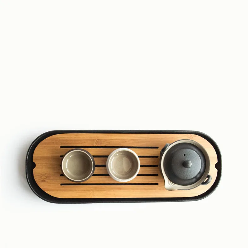  TANGPIN square and rectangle ceramic tea trays bamboo tea board kung fu tea tray table
