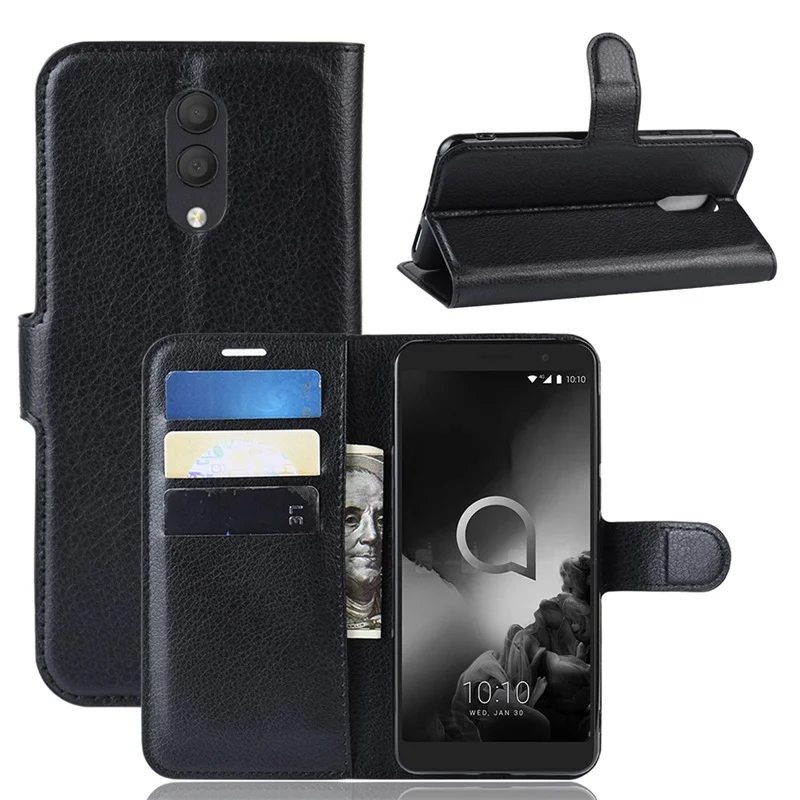 Чехол для Alcatel 1X 2019 флип кошелек из искусственной кожи чехол телефона на