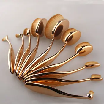 

10pcs Cosmetic Makeup Tool Brush Brushes Set Eyeshadow Brushes Tools Convenient Use