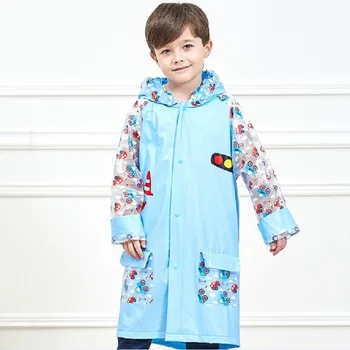 

WINSTBROK Children Raincoat With School Bags Waterproof Poncho Impermeable Boys Rainwear Boy/Girls Rain Coat long Raincoats