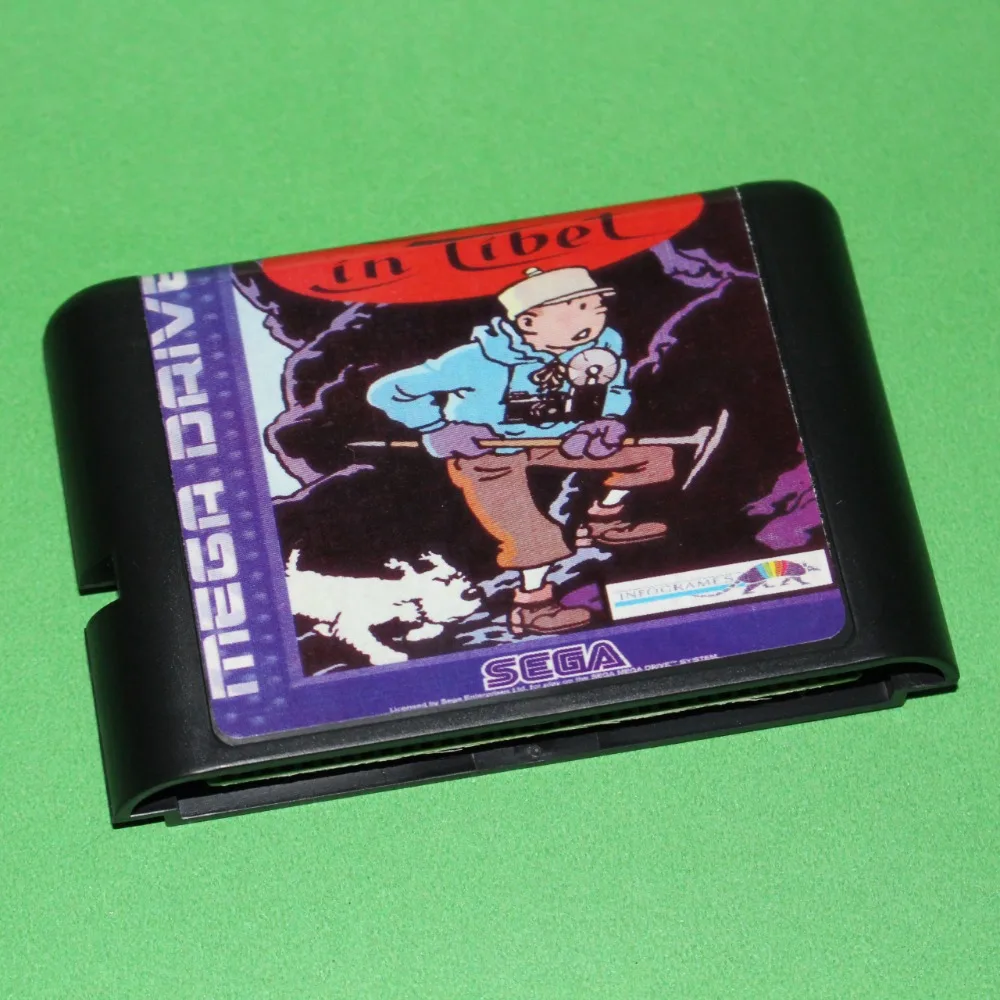 

Tintin In Tibet Game Cartridge Newest 16 bit Game Card For Sega Mega Drive / Genesis System