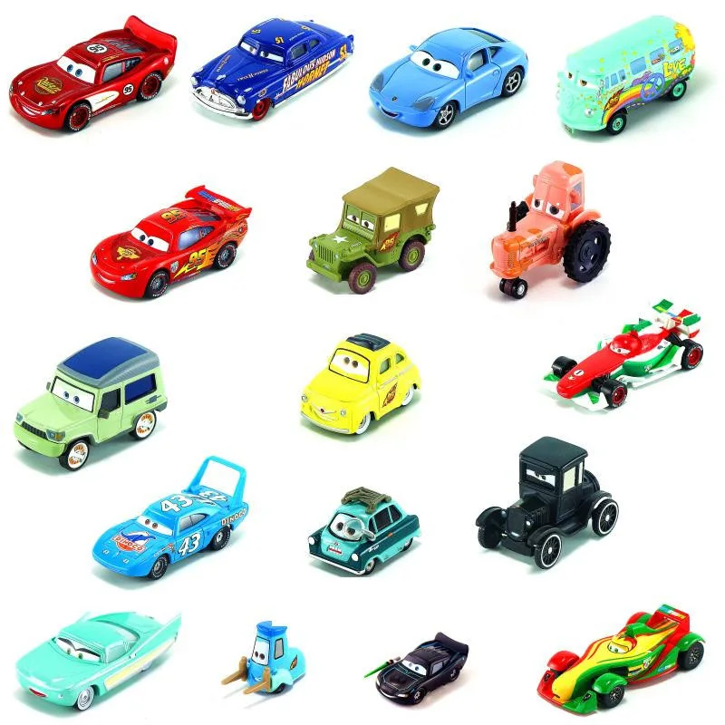 Машинки disney pixar Тачки 2 3 McQueen его друзья ребенок 1:55 металлические coches de cars 1 disney Набор игрушек для детей игрушка для мальчиков