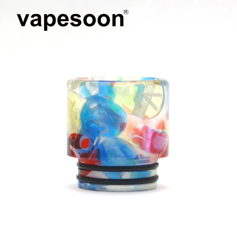 Аутентичный разноцветный капельный наконечник VapeSoon 810 из смолы для TFV12 Prince TFV8 BIG