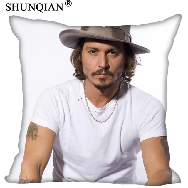 DIY Pillowcases Johnny Depp Personalized Pillowcase Custom Throw Pillow