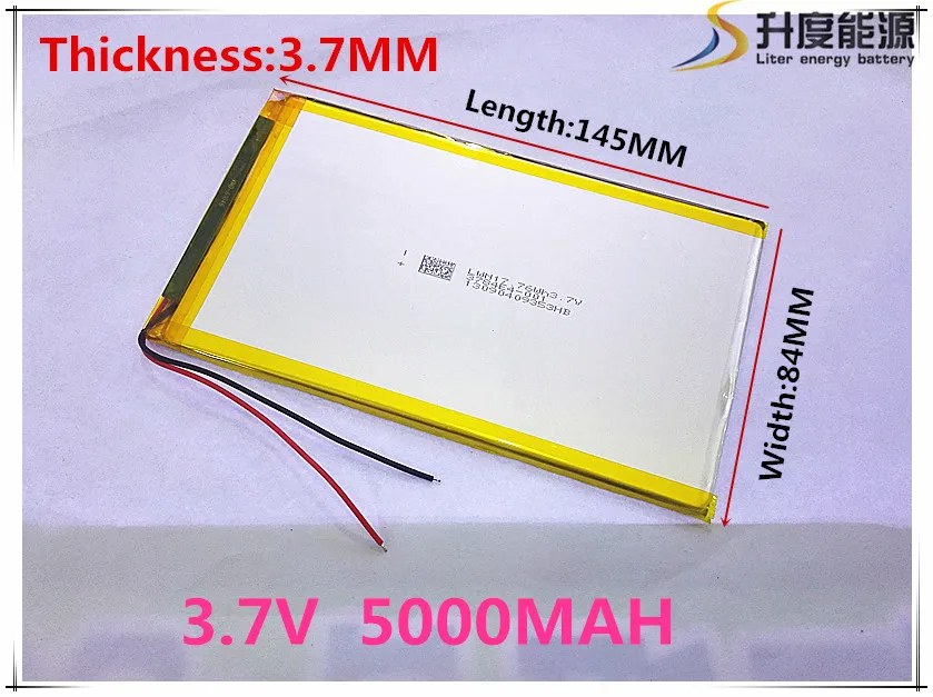 

Tablet polymer battery 5000 mah 3.7V 3784145smart home MP3 speakers Li-ion for dvr,GPS,mp3,mp4,cell phone,speaker