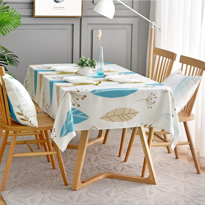 Скатерть в скандинавском стиле для обеденного стола, журнальный столик, вечерние скатерти, маслостойкая скатерть, скатерть для стола