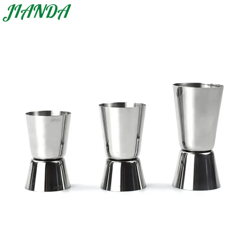 Stainless Steel Measuring Tools Drinks Mixer Bar Bartending Tool Silver color Measuring Cup