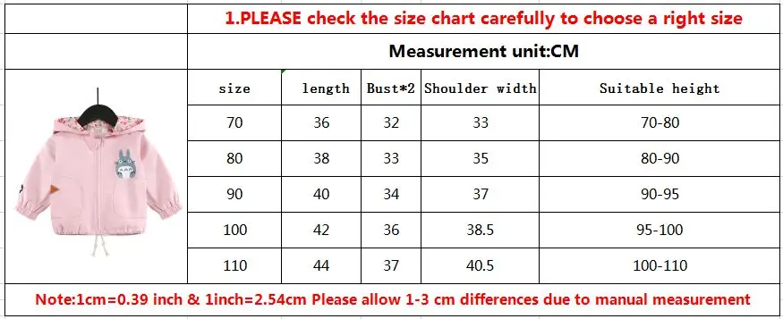 Новая детская куртка; сезон весна-осень; куртка для девочек; одежда для маленьких девочек с рисунком Тоторо; Верхняя одежда с длинными рукавами и капюшоном для детей; пальто