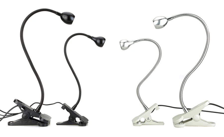 USB Flexible LED Desk Lamp with Clip for Laptop PC Computer Keyboard book Reading light-2