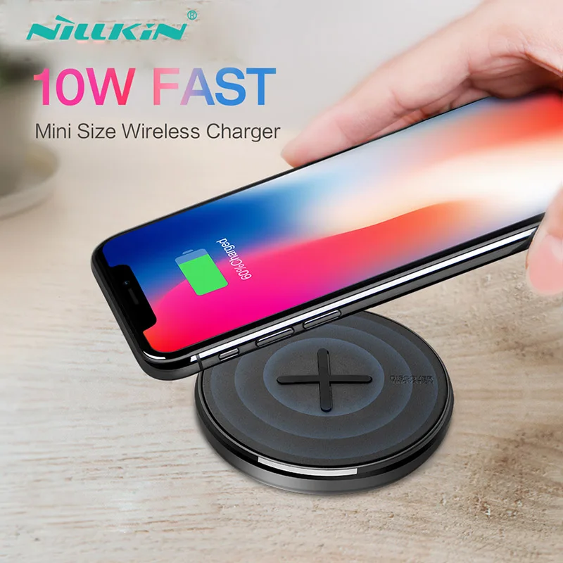 

10w Wireless Charger NILLKIN For iPhone Xr X Xs 8 Qi Fast Wireless Charging On For Samsung S9 S10 S8 Plus Huawei P30 Xiaomi Mi 9