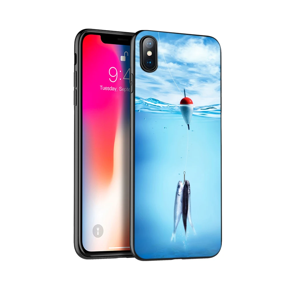 Черный чехол из ТПУ для iphone 5 5s SE 2020 6 6s 7 8 plus x 10 XR XS 11 pro MAX с милыми золотыми