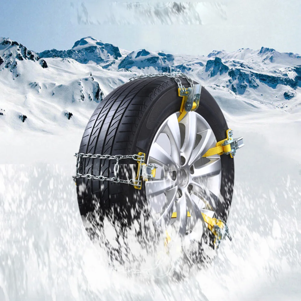 Универсальная металлическая цепь для зимней шины для автомобиля грузовик внедорожник противоскользящие аварийные зимние вождения