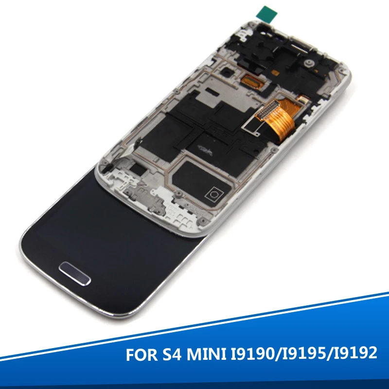 S4 Mini i9190 LCD совместимый для Samsung Galaxy GT i9195 i9192 ЖК дисплей дигитайзер + рамка|Экраны