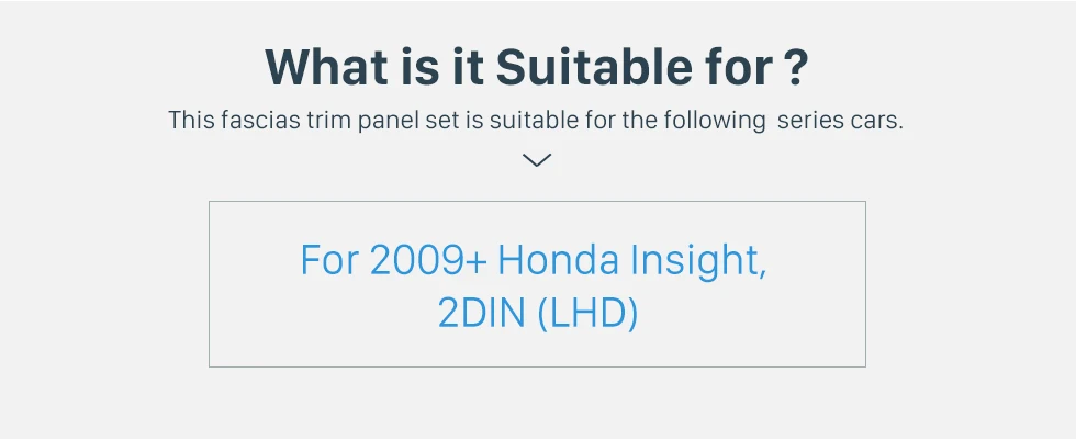 Seicane Улучшенный двойной Din автомобиль радио фасции Для 2009+ Honda Insight LHD в приборной панели комплект DVD панель Радио Рамка