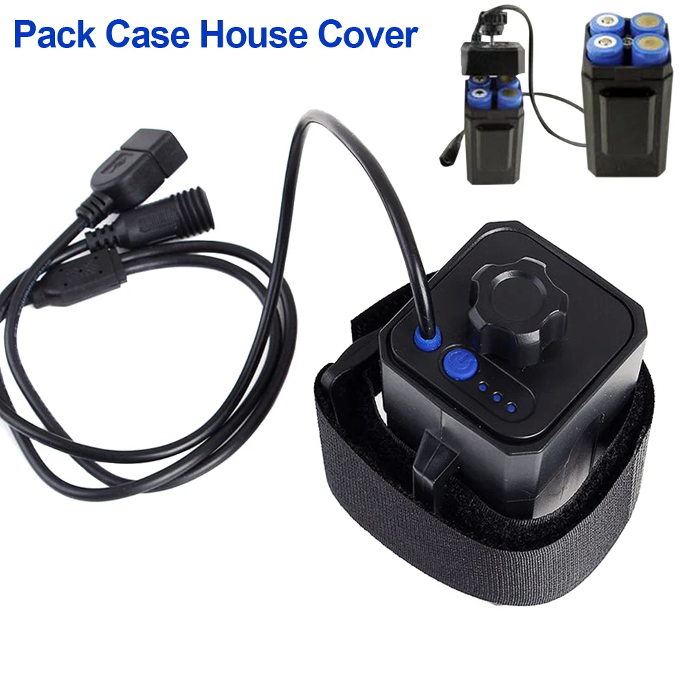 

8.4V 4 Pcs 18650 Battery Pack Case Waterproof Batteries Holder Storage Box House Cover for Bicycle Bike Lamp DX88