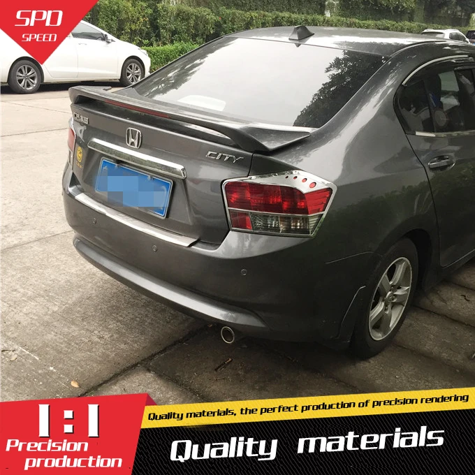 

For Honda City Spoiler High Quality ABS Material Car Rear Wing Primer Color Rear Spoiler For Honda City Spoiler 2010-2014