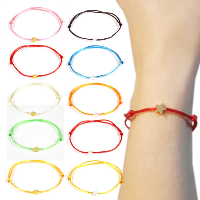 

Hot Adjustable Handmade Cross 2018 New Gold color Lucky Red rope for women men Couple bracelet