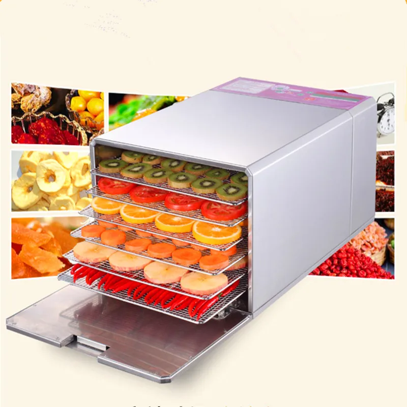 New Food Dehydrator Fruit Vegetable Herb Meat Drying Machine Snacks Food Dryer Fruit dehydrator with 6 trays  ZF