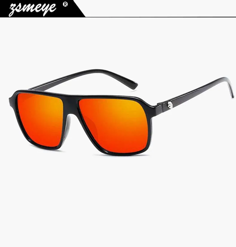 

ZSMEYE 2018 11 colors Square Classic Sunglasses men Brand Hot Selling Sun Glasses Vintage Oculos UV400 Oculos de sol