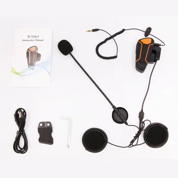 

Portable Motorbike Bluetooth Communication Systems Waterproof Motorcycle Helmet Intercom convenient Interphone And Audio