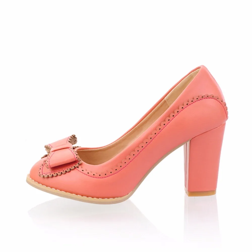 SARAIRIS/Коллекция года; женские туфли-лодочки; 5 цветов; обувь с милым бантом; винтажные вечерние туфли на высоком каблуке; обувь для свадьбы и выпускного; женская обувь; большие размеры 43