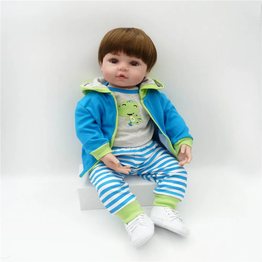 

18 inch/22 inch 48cm/58cm Silicone baby reborn dolls Children's toys lovely fashion doll festival gifts for Christmas gifts