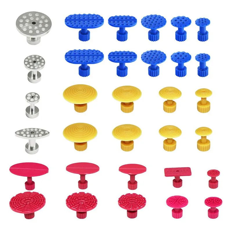 Удобный прочный ремонт 32 шт. Съемник вкладки вмятин портативный Инструменты потянув вкладки Авто тела безболезненные наборы для удаления