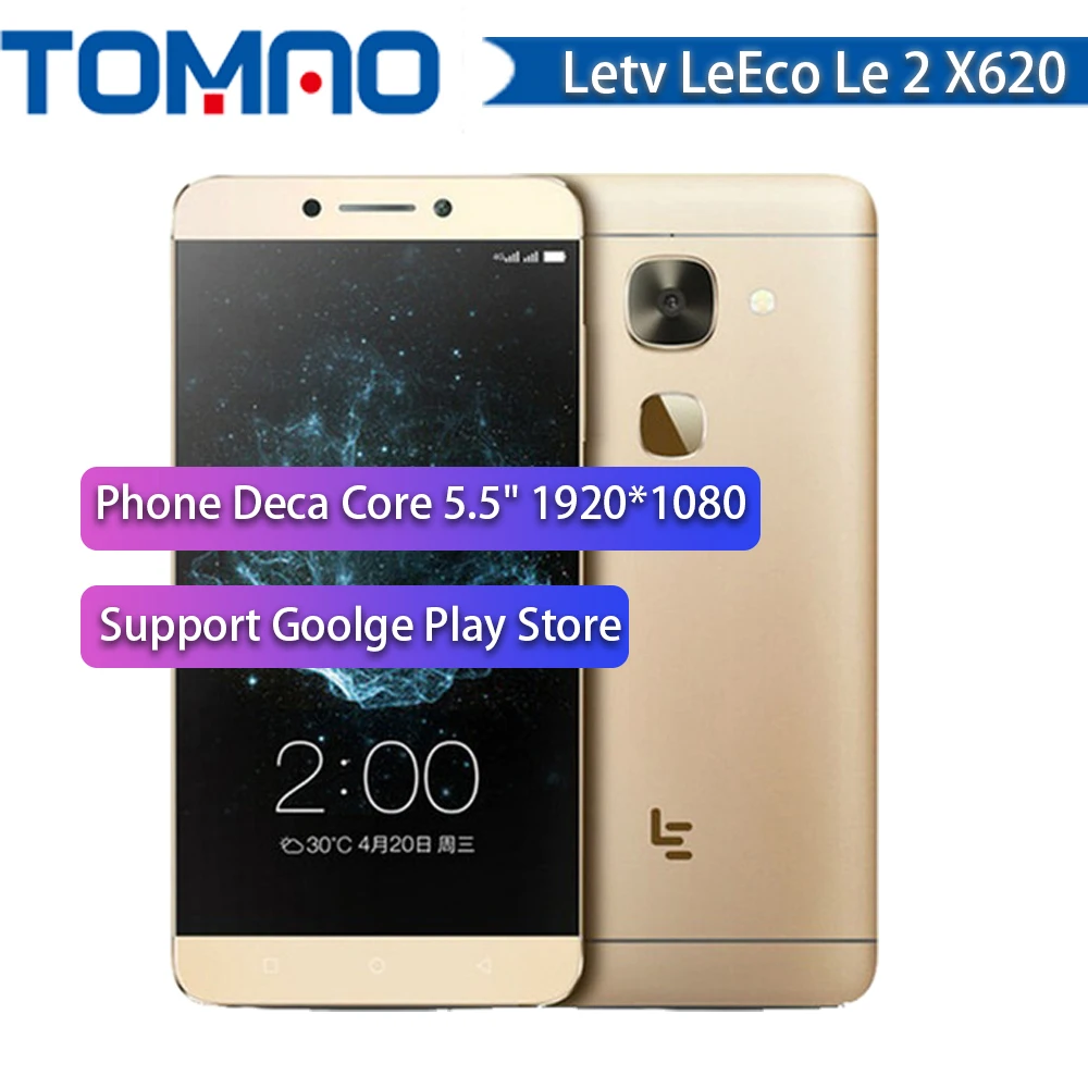 Letv LeEco Le 2X620 FDD LTE сотовый телефон Deca Core 5," 3g ram 32G rom Android 6,0 Helio X20 Deca Core 2. 3g Hz 5,5''